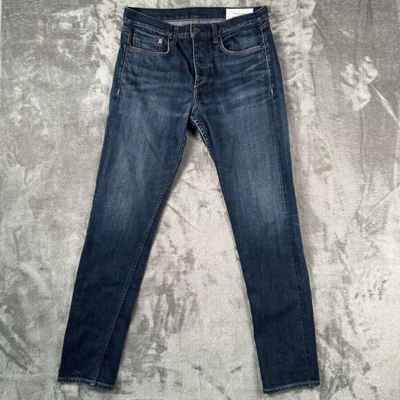Rag & Bone Jeans Mens 32 USA - American Selvedge Denim Tempest Slim Leg Fit 2 - Picture 1 of 16